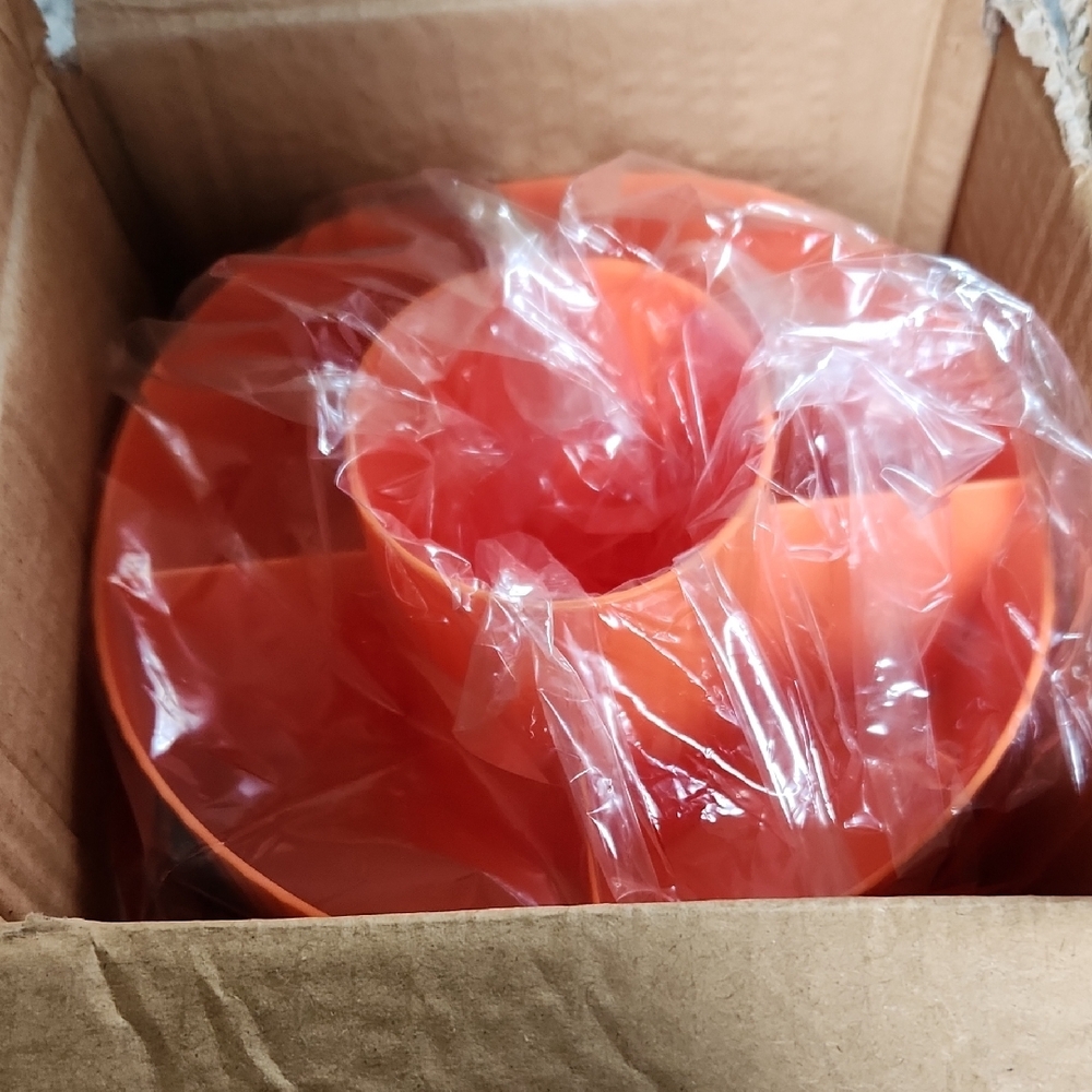 Set Of 2 Orange Rotating Desk Organizer - Picture 5 of 5